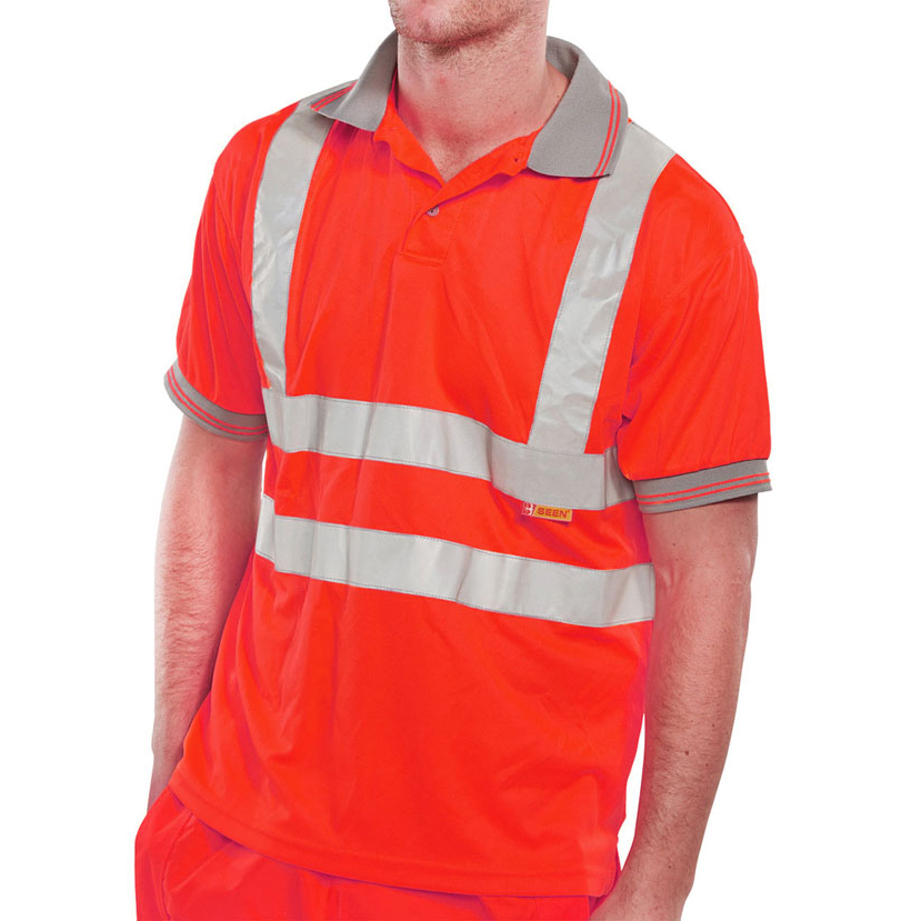 )BSEEN EN ISO 20471 POLO RED 3XL