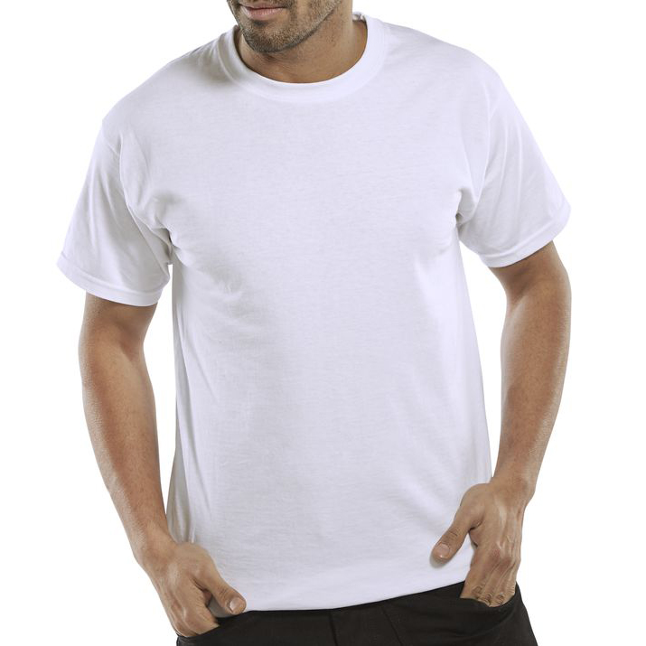 )T-SHIRT HEAVYWEIGHT 180GSM WHITE 2XL