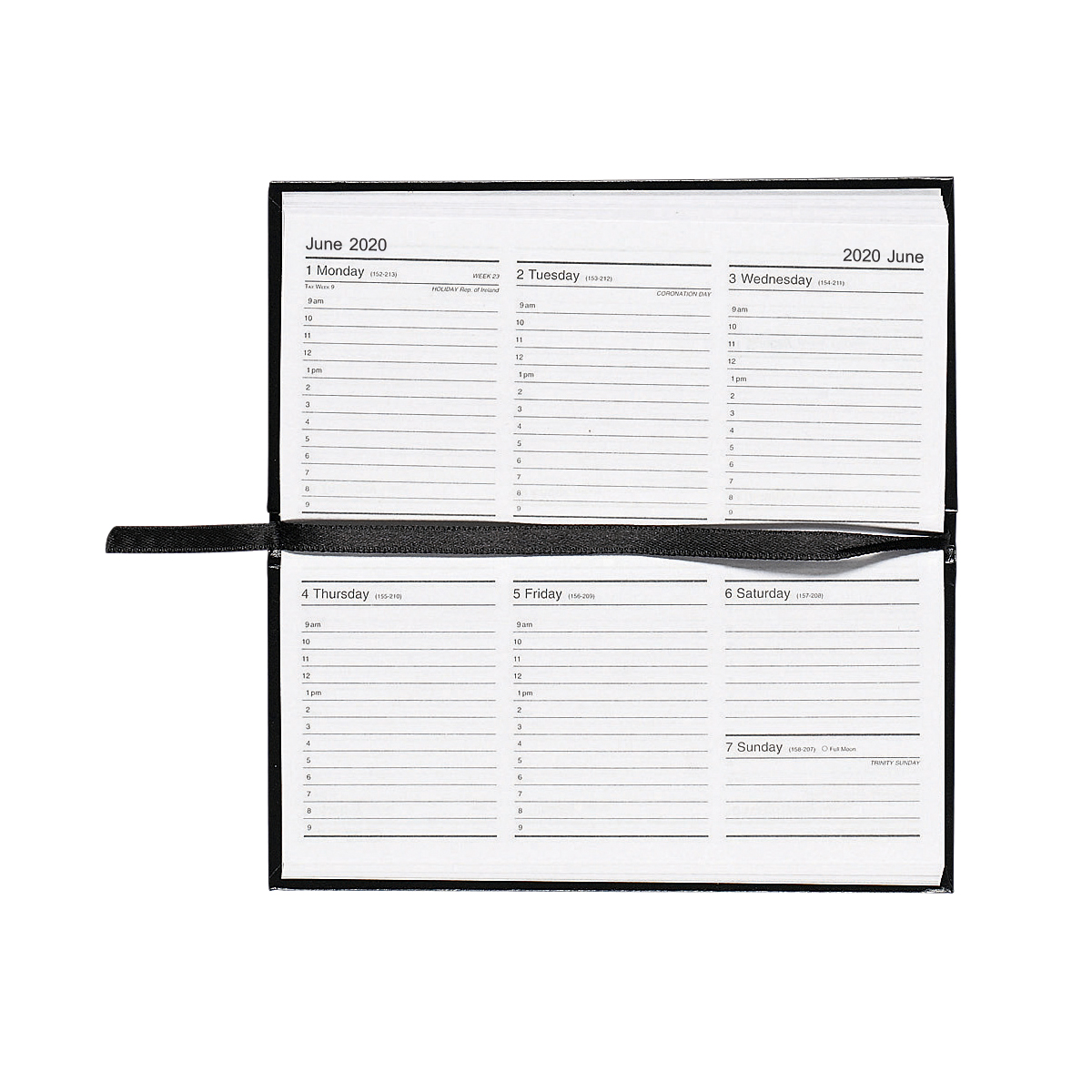 5 STAR 2020 WK/VW L/SCAPE SLIM DIARY BLK