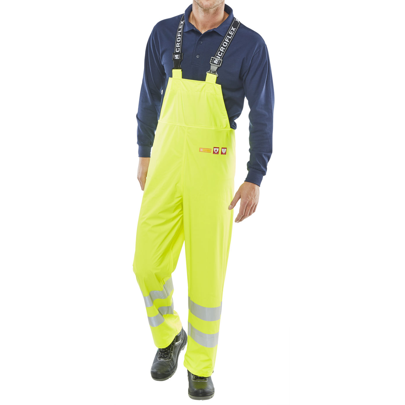 )CLICK FIRE RETARDANT BIB & BRACE 2XL