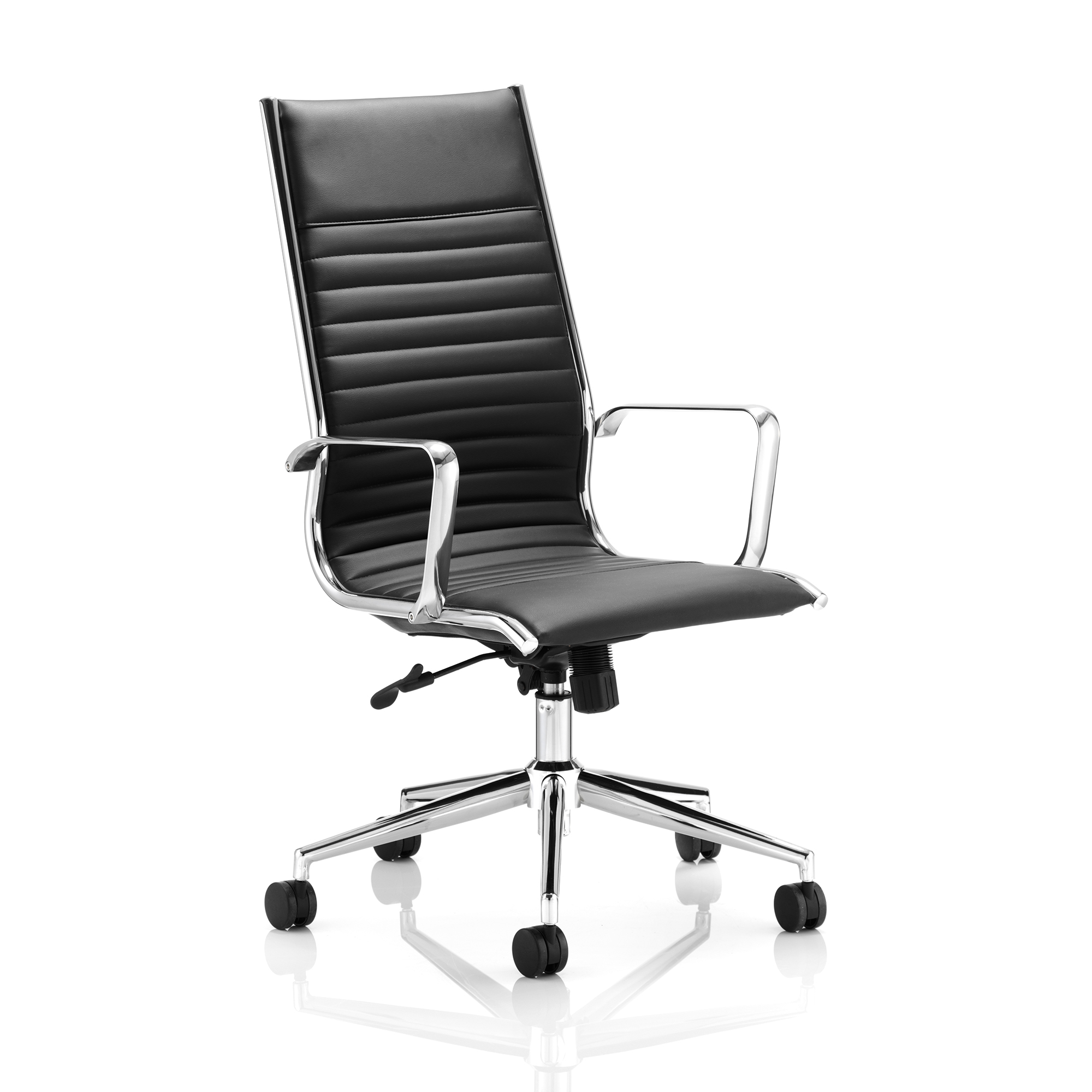#SONIX RITZ EXEC HBACK ARMS BLKBONDLTHR