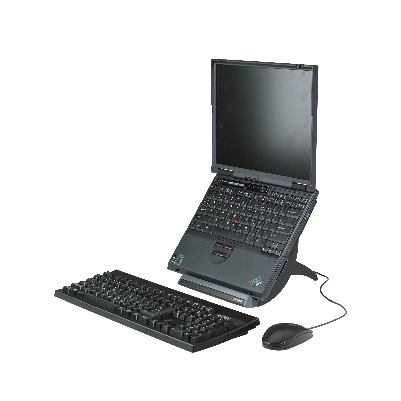 3M VERTICAL NOTEBOOK RISER BLACK LX550