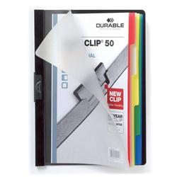 DURABLE DURACLIP INDEX 50 BLK PK25 2234