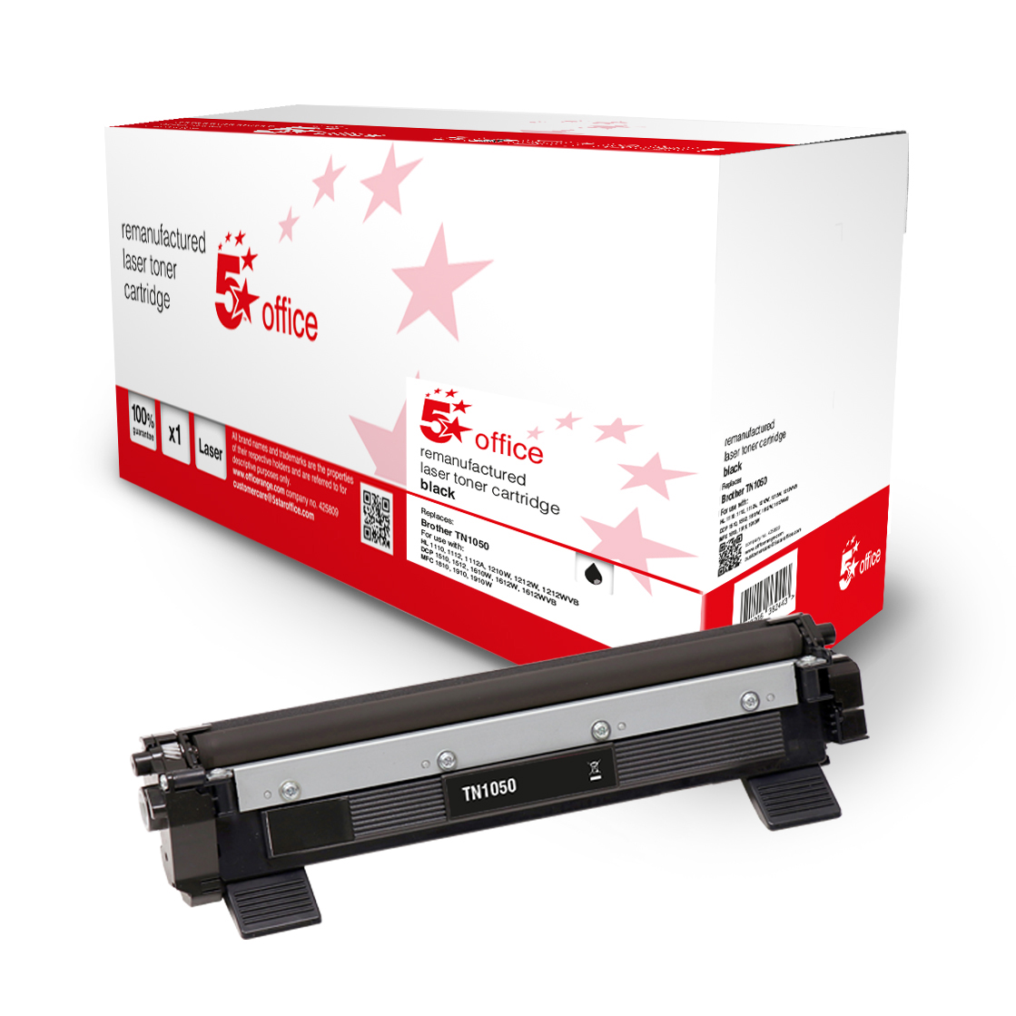5STAROFFICE BROTHER TONERCART BLK TN1050