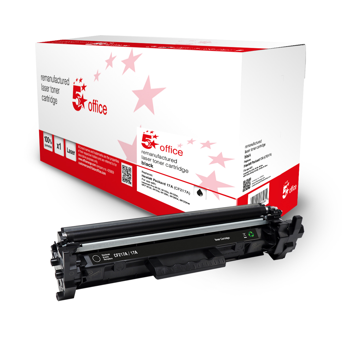 5 STAR OFFICE HP 17A TONERCARTBLK CF217A