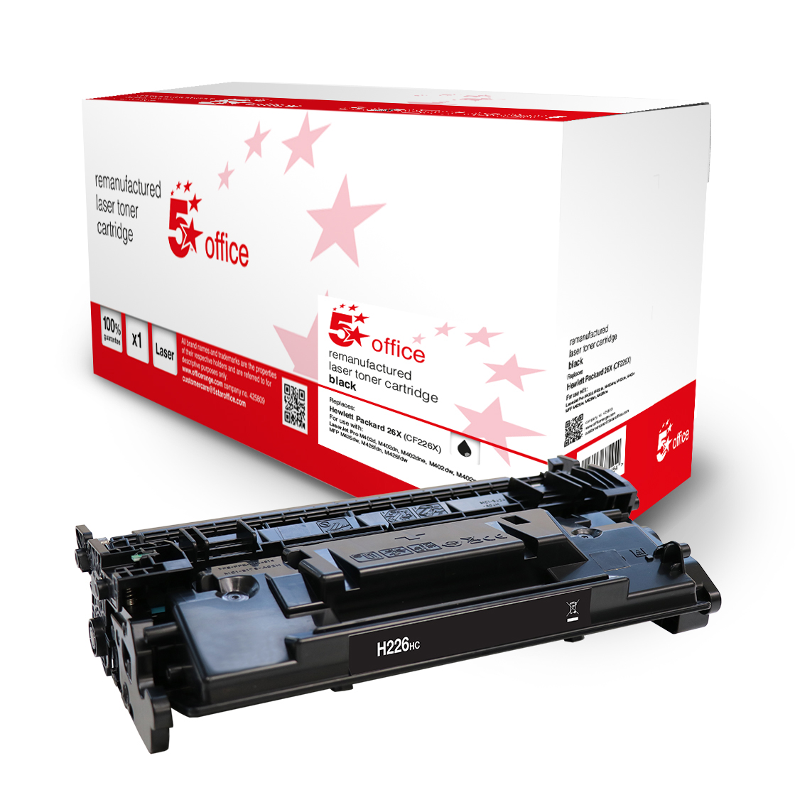 5STAROFFICE HP 26X TONER CART BLK CF226X