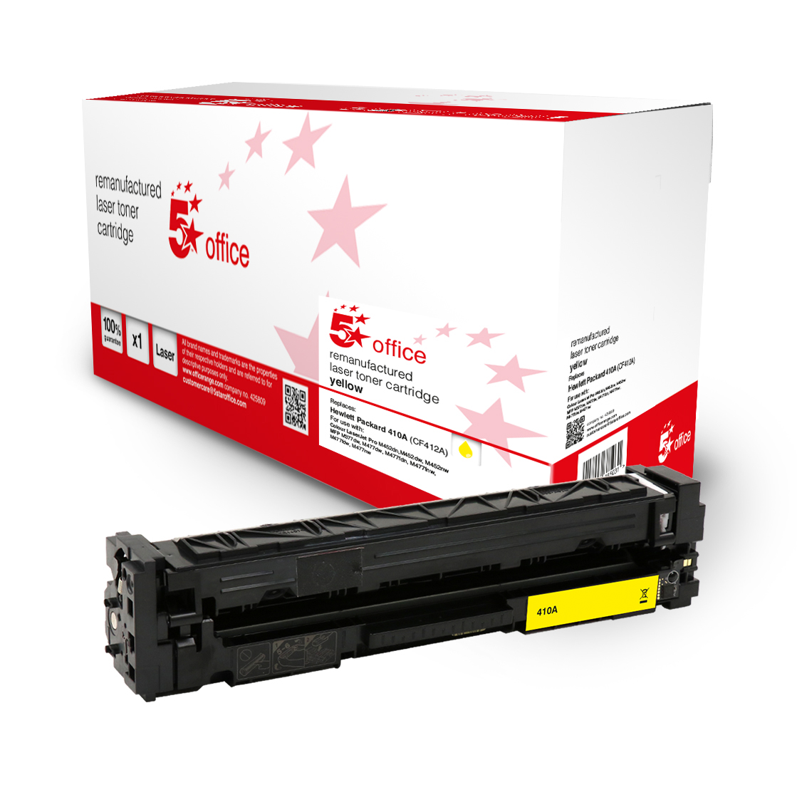 5STAROFFICEHP 410A TONERCART YELL CF412A