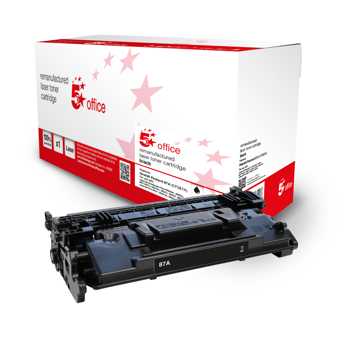 5STAR OFFICEHP 87A TONER CART BLK CF287A