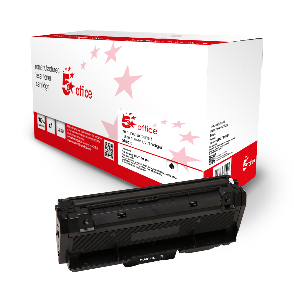 5STAROFFICESAMSUNGMLTD116LTONERCART BLK