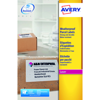 AVERY WEATHER PROOF SHIP LABEL WHT PK200