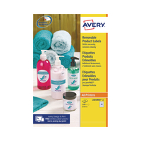 AVERY REMOVABLE LABELS ROUND 25MM PK1200