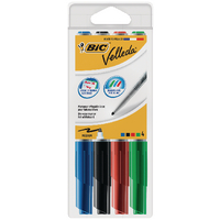 BIC VELLEDA 1741 BULLET W BRD MARKER PK4