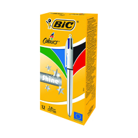 BIC 4 COLOURS SHINE ASSORTED PK12