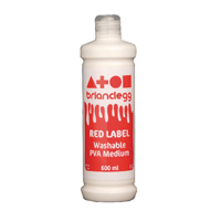 BRIAN CLEGG PVA GLUE RED LABEL 600ML
