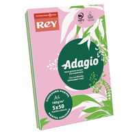 ADAGIO A4 ASSORTED PASTEL CARD 160GSM