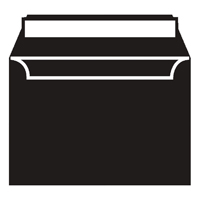 C6 ENVELOPE P SEAL JET BLACK PK250