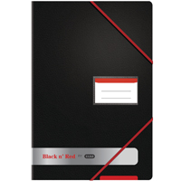 BLACK N RED DISPLAY BOOK 20PKT A4 BOGOF