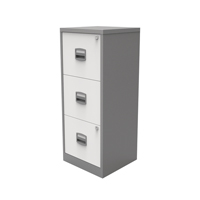 FF BISLEY A4 HOMEFILER 3DRW SLV WH