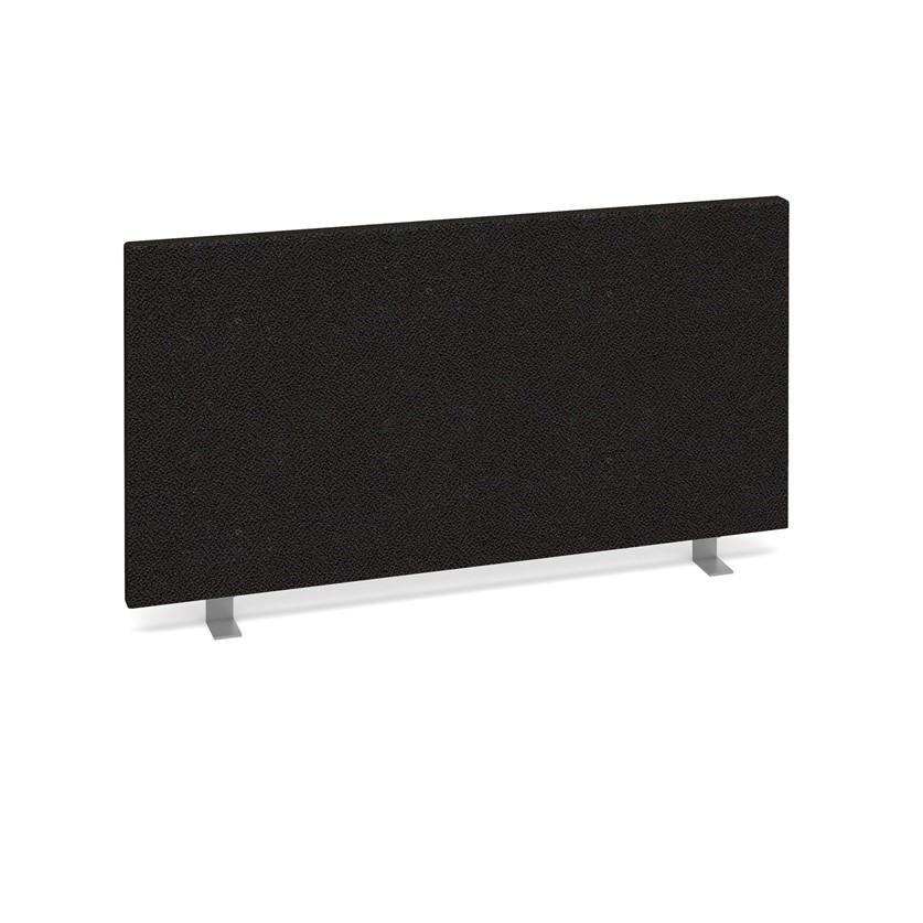 STRAIGHT DESKTOP SCREEN BLACK FABRIC 800X400MM