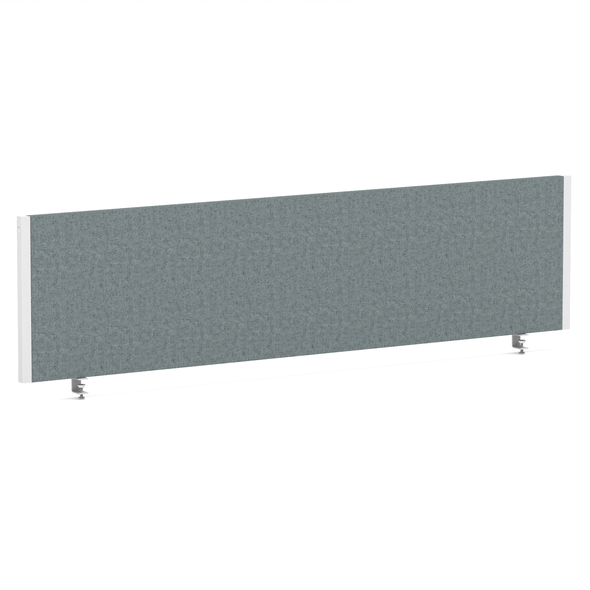 IMPULSE PLUS BENCH SCREEN WHT FRAME GREY FABRIC 1600MM