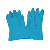 CATERPACK BLUE MEDIUM RUBBER GLOVES PK6