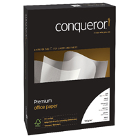 CONQUEROR CX22 WHITE A4 PAPER REAM 100GM
