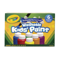WASHABLE KIDS PAINT COLOURS PK36
