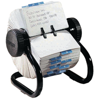 ROLODEX BLACK 500 ROTARY OPEN CARD FILE