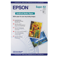 EPSON A3+ ARCHIVAL MATTE PAPER PK50