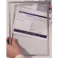 FRANKEN A4 GREY DOCUMENT HOLDER MAGN PK5