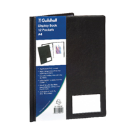 GUILDHALL DISPLAY BOOK 12PKT A4 BLK