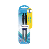 PAPERMATE FLEXGRIP MED BLIST BLK PK24