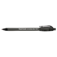 PAPERMATE RTRCT BLACK BALLPOINT PEN PK12