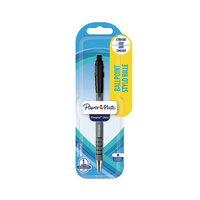 PAPERMATE FLEXGRIP BLACK RTRCT BALL PK12