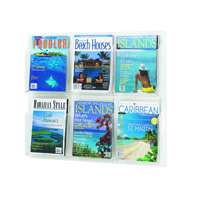 SAFCO 6 POCKET MAGAZINE PRESENTER A4