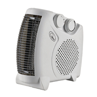 FAN HEATER FLAT 2KW WHITE