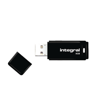 INTEGRAL BLACK USB 8GB FLASH DRIVE