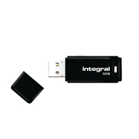 INTEGRAL BLACK USB 32GB FLASH DRIVE