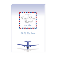 BASILDON AIRMAIL WRITEPAD BLU PK10