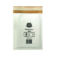 JIFFY MAILMISER 170X245 WHITE PK100