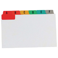 CONCORD MULTI 24PT A-Z GUIDE CARDS 8X5IN