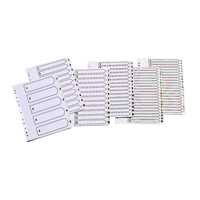 Q-CONNECT 1-5 INDEX CLEAR TAB WHT