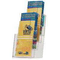 Q-CONNECT LITERATURE HOLDER FOUR POCKETS
