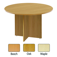 FF ARISTA OAK ROUND MEETING TABLE