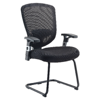 FF LEXI ARISTA MESH VISITORS CHAIR BLACK