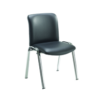 FF AVIOR CONF HB CHROME CHAIR BLK PU