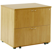 FF ARISTA OAK DESK HIGH SIDE FILER