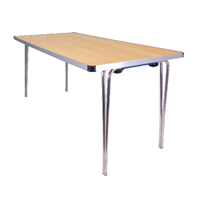 FF JEMINI ALU FOLD TBL RECT 1520 BEECH