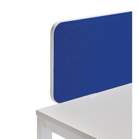FF JEMINI WHT/BLU 1800MM RND CORNER SCRN