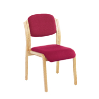 FR FIRST WOOD SIDE CHAIR NO ARMS CLARET